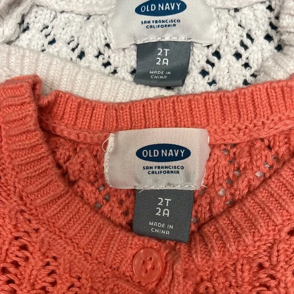 2 Old Navy cotton sweaters sz 2 - Picture 8 of 8